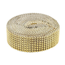 Yakbaofuo Ornamenten 10 meter acryl lint met strass-steentjes voor bruiloften, verjaardagsdecoraties, kerst, Halloween en bureaudecoraties