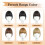 Extensiones de flequillo con clip de cabello natural para mujer 4