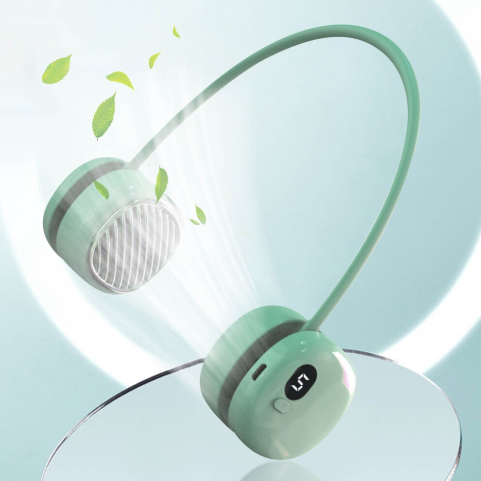 Aurigate Portable Neck Fan Usb Rechargeable 5-Speed 969218190203