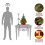 Pre-lit Mini Christmas Tree LED 2ft Battery Operated 5