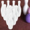 Bowling ball toy mini desktop game set 10 pcs white 3