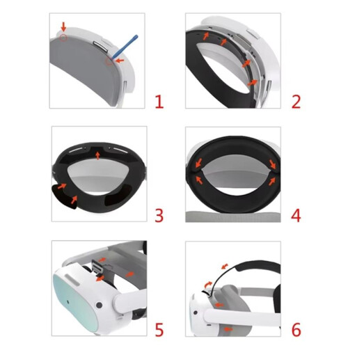 Replacement  Straps for Pico4/Pro VR Accessories Adjustable Reduce  Pressure for Pico4/Pro Strap 1