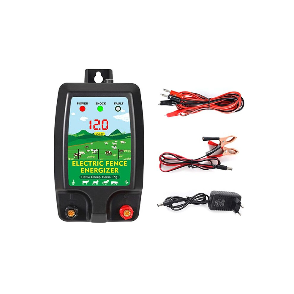 1.5-2J Electronic Fence Kit Electronic Fence Charger For Livestock Sheep Cattle Horse Poultry Fence Tool Eu Plug 6031643712450