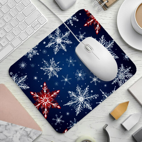 Mousepad Christmas Snow K 8,3x9,8 polegadas com base antiderrapante 1