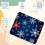 Mousepad Christmas Snow K 8,3x9,8 polegadas com base antiderrapante 3