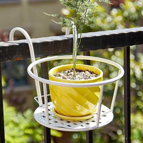 Iron Flower Pot Hanger for Balcony Railing