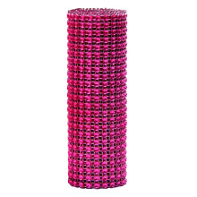 Yakbaofuo Festdekorasjoner Rhinestone-bånd Plastic24Rods Skinnende Diamant Rhinestone Mesh Wrap Roll