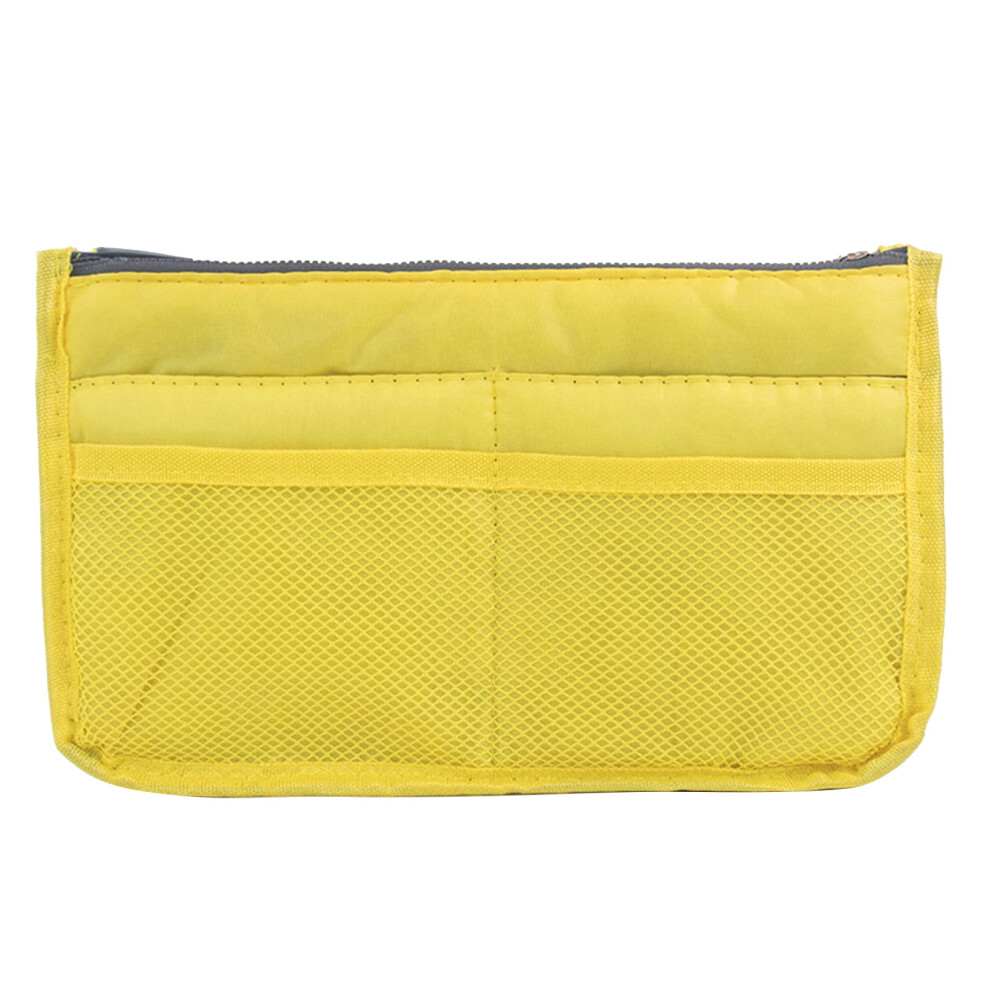 Yakbaofuo portable cosmetic organizer dual zipper storage