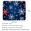 Mousepad Christmas Snow K 8,3x9,8 polegadas com base antiderrapante 5