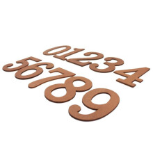 Wooden number chips for number plate album decoration 10 pcs