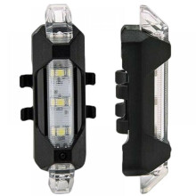 USB Bike Rear Light White LED 1 Pack