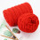 Polyester chunky yarn red 100g 1