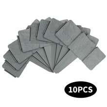 Garden Fence Edging Imitation Stone Gray 10 Pcs