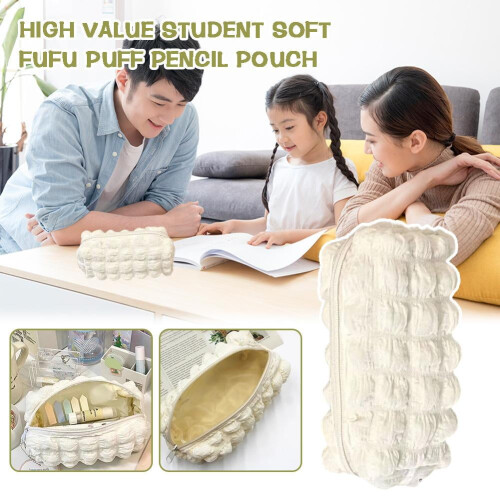 Soft Puff Pencil Pouch Multi-Functional 1-Pack 1