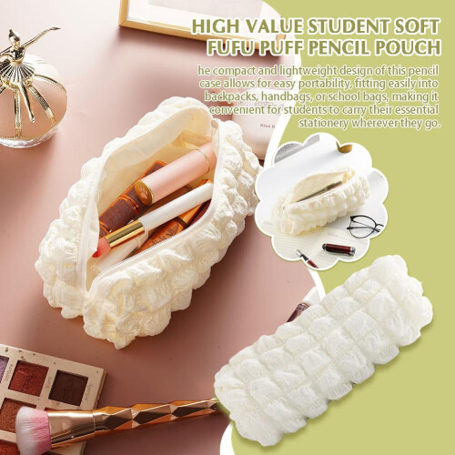 Soft Puff Pencil Pouch Multi-Functional 1-Pack 2