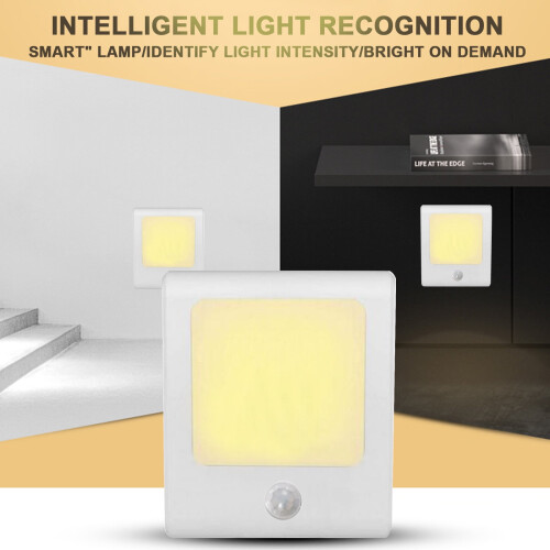 AURIGATE Plug-in Night Light with Motion and Dusk-to-Dawn