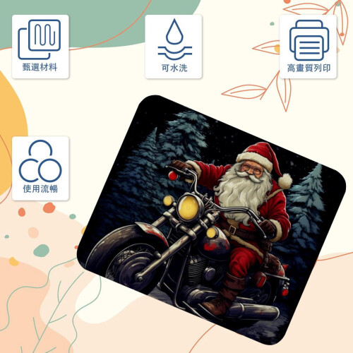 Bureauonderlegger met kerstmanmotor en rubberen onderkant 2