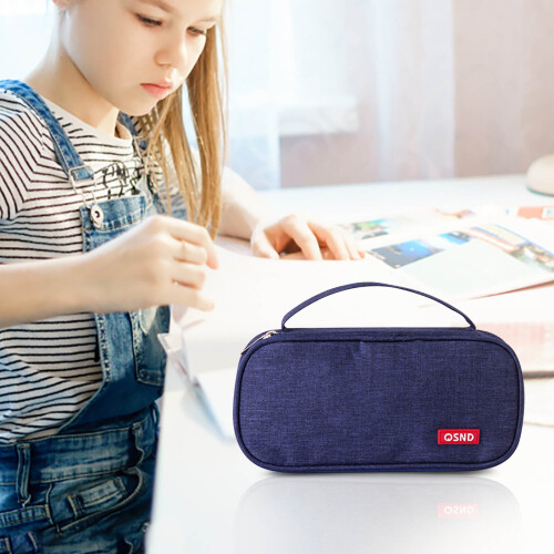 Portable double-layer pencil case Oxford cloth 1 piece 2