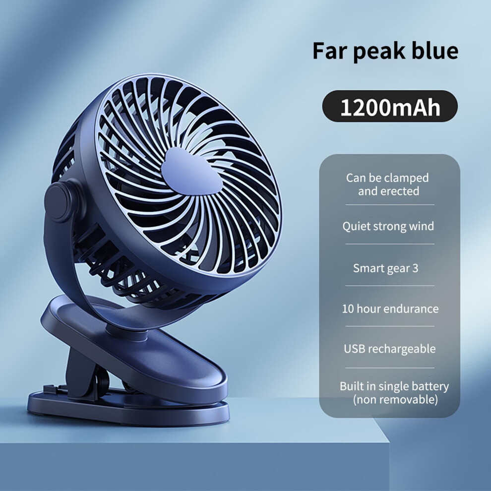 Aurigate Mini Portable Usb Clip Fan - Ultra-Quiet Small 969218190630