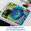 Πολύχρωμο κυκλικό tie-dye mouse pad 8,3x9,8 ίντσες αντιολισθητικό 6