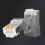 RJ45CAT6 Ethernet-Kabelstecker Silber 100 Stück 7