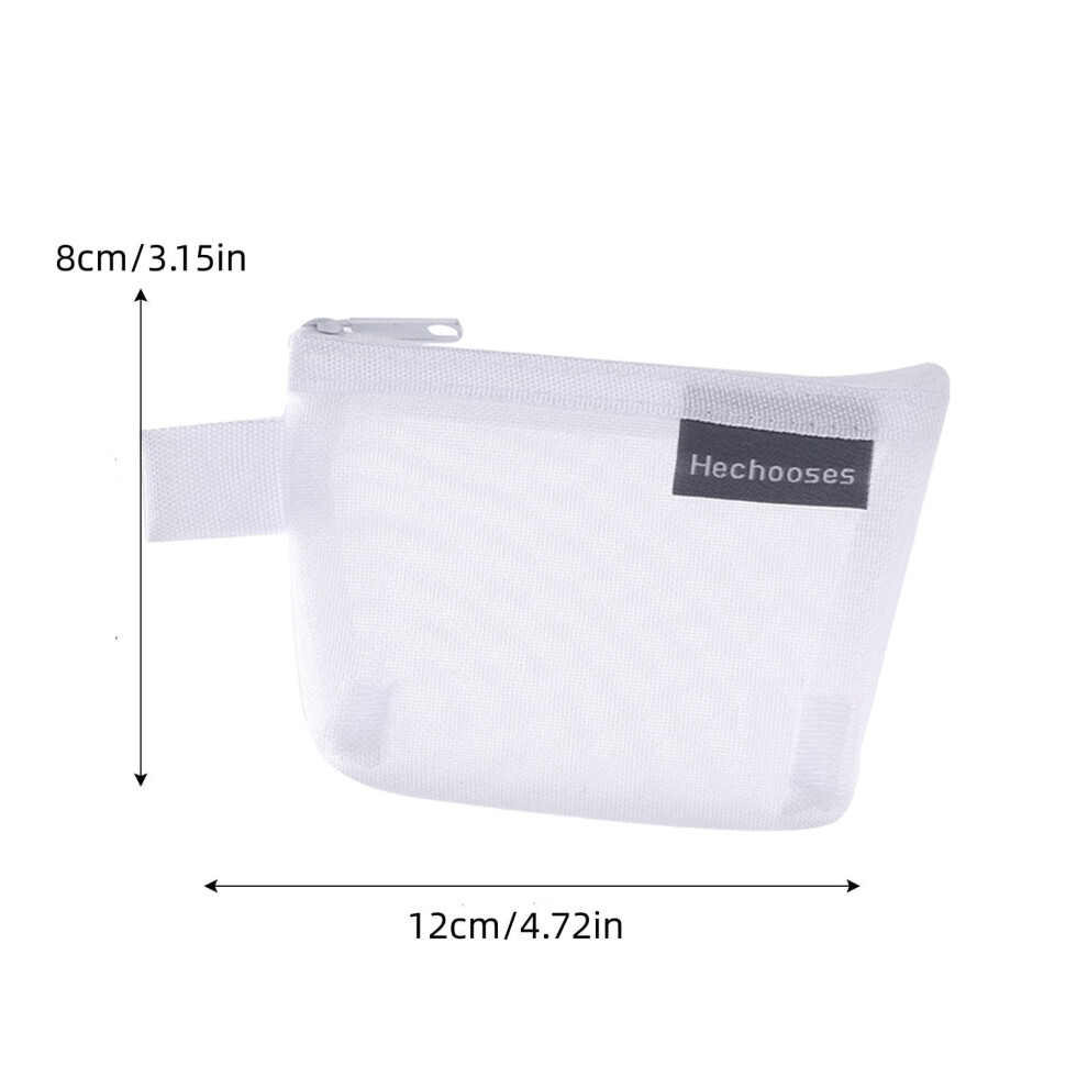 Yakbaofuo mesh storage bag portable zipper pouch 1 pack