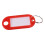 40 Pcs Assorted Key ID Label Tags Split Ring Keyring Keychain (Red). 6