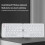 Foldable Wireless Keyboard Bluetooth White 5