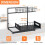 Undervasken Organizer 2-lags glidende hylde justerbar højde 6