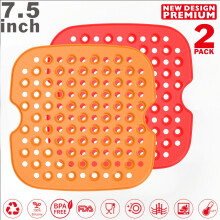 Viflosae Silicone Fryer Mat Non-stick Reusable 2PC