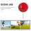 Placa marcadora de tee de golfe dourada com chanfro vermelho, 1 peça 5