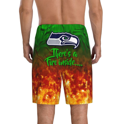 Seahawks korte herrepyjamasbukser med holdlogo 2