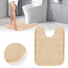 Coral Velvet U-Shaped Memory Foam Floor Mat 1 Pack