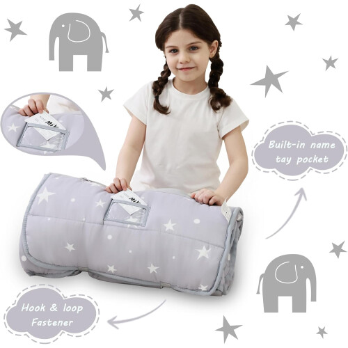 Colchonete infantil extra grande com travesseiro e cobertor. 2