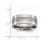 Anillo de titanio ranurado de 9 mm pulido 4