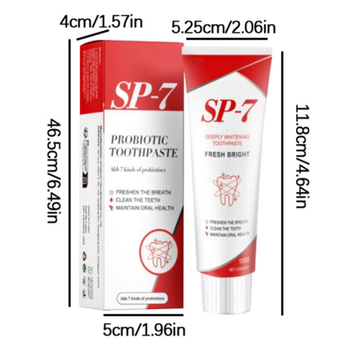 Dentifrice probiotique SP7, 1 ou 3 tubes 1