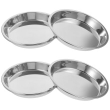 4er-Set Edelstahl-Katzennäpfe, Futter- und Wassernäpfe, multifunktional, für Kätzchen