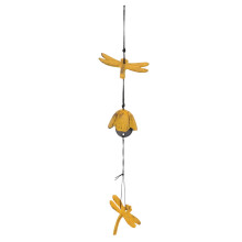Pendentif clochette libellule en fonte (1 pièce)