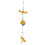 Pendentif clochette libellule en fonte (1 pièce) 1