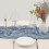 Chemin de table en étamine, tissu froissé blanc en polyester 7