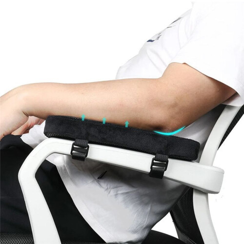 Cuscini Ergonomici per Braccioli, Cuscini per Braccioli da Ufficio, Cuscini di Supporto per Gomiti, per Computer e Sedie da Scrivania, 2 Pezzi 1