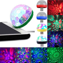 Projecteur de scène LED RGB mini USB Viflosae (1 pièce)