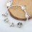 Silver Alloy Beaded Bracelet Large Hole DIY 1 Piece 4