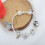 Silver Alloy Beaded Bracelet Large Hole DIY 1 Piece 8