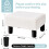 Foot Stool Ottoman with Legs Blue Rectangular 16x12x10in 8