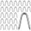 U-shaped fencing nails iron 30 pcs 1