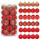 Christmas Ball Ornaments Set Gold Red Pink 30PC 2