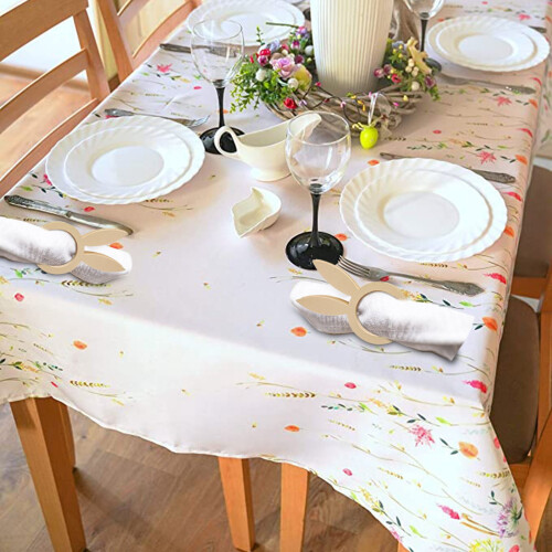 Ronds de serviette lapin de Pâques, décoration de table, 10 pièces 2
