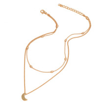 Collier de clavicule en alliage pour femme avec pendentifs en cristal
