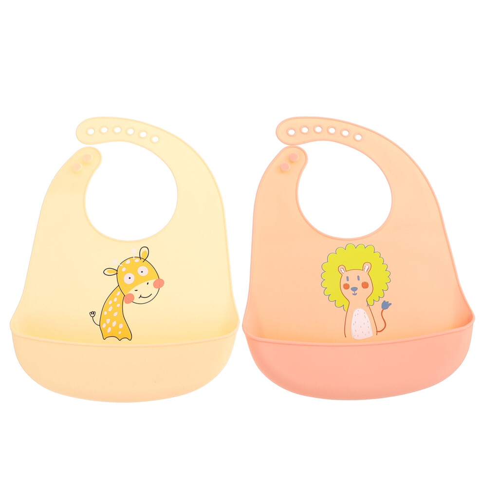 Silicone Baby Bibs Waterproof 2 pcs